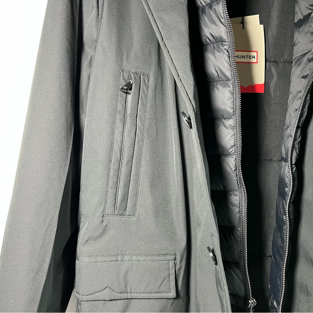 Hunter Aldgate Insulated Water & Windresitant Blazer Twofer Jacket - Black - Picture 7 of 16